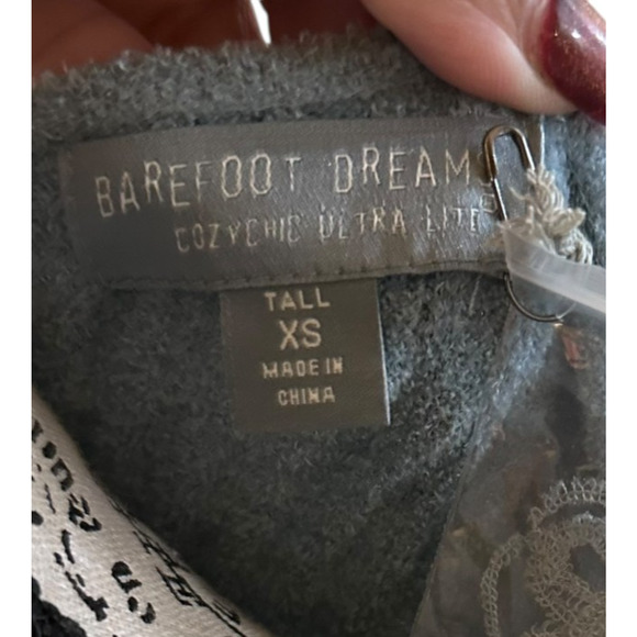 NWT Barefoot Dreams Cozychic Ultra Lite Ribbed Column Maxi Dress Blue XS Tall - Picture 4 of 11